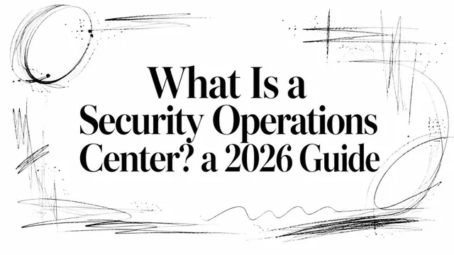 What Is a Security Operations Center? a 2026 Guide