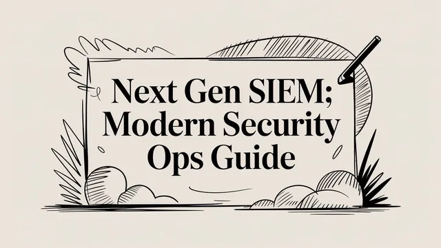 Next Gen SIEM: Modern Security Ops Guide