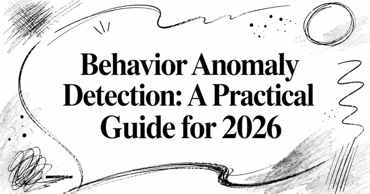 Behavior Anomaly Detection: A Practical Guide for 2026