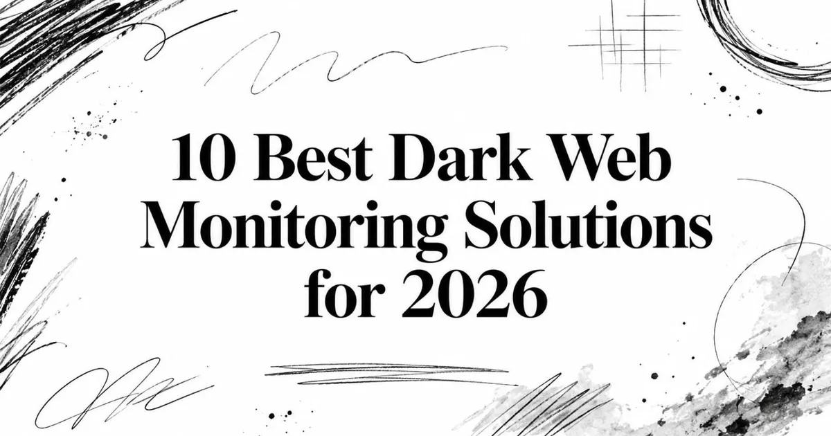 10 Best Dark Web Monitoring Solutions for 2026