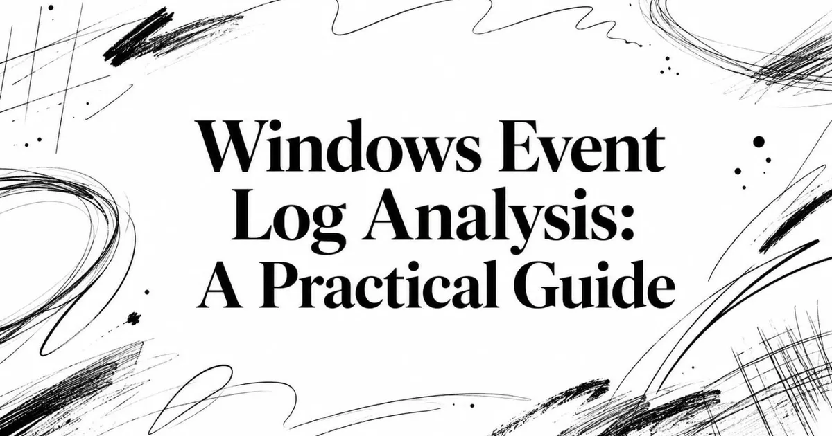 Windows Event Log Analysis: A Practical Guide