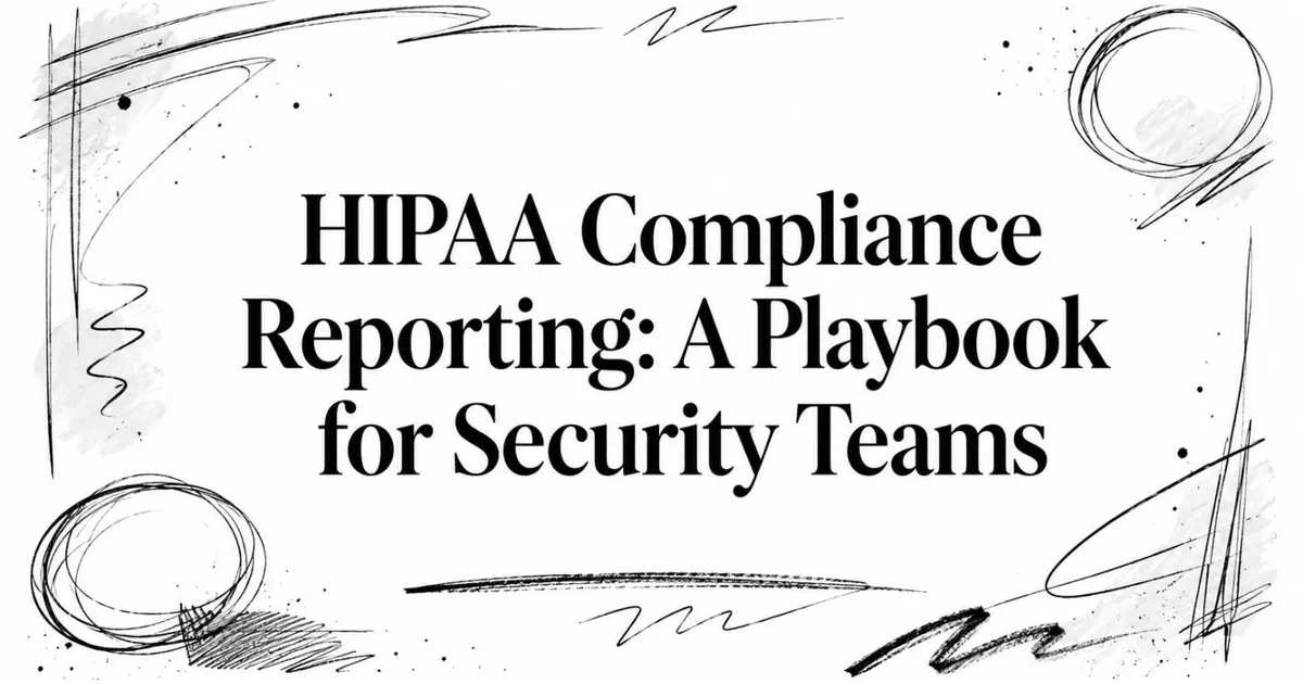 HIPAA Compliance Reporting: A Playbook for Security Teams