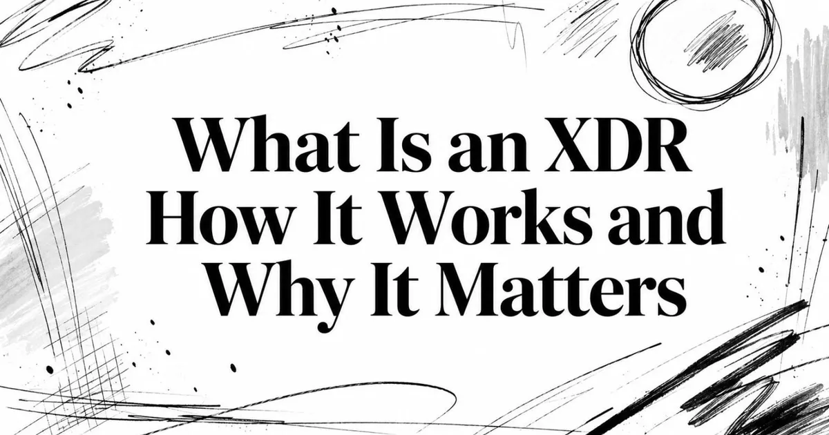 What Is an XDR How It Works and Why It Matters