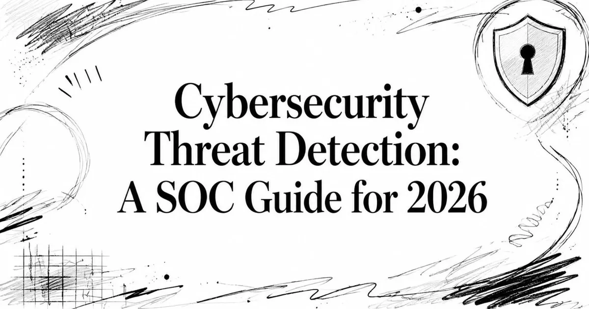 Cybersecurity Threat Detection: A SOC Guide for 2026