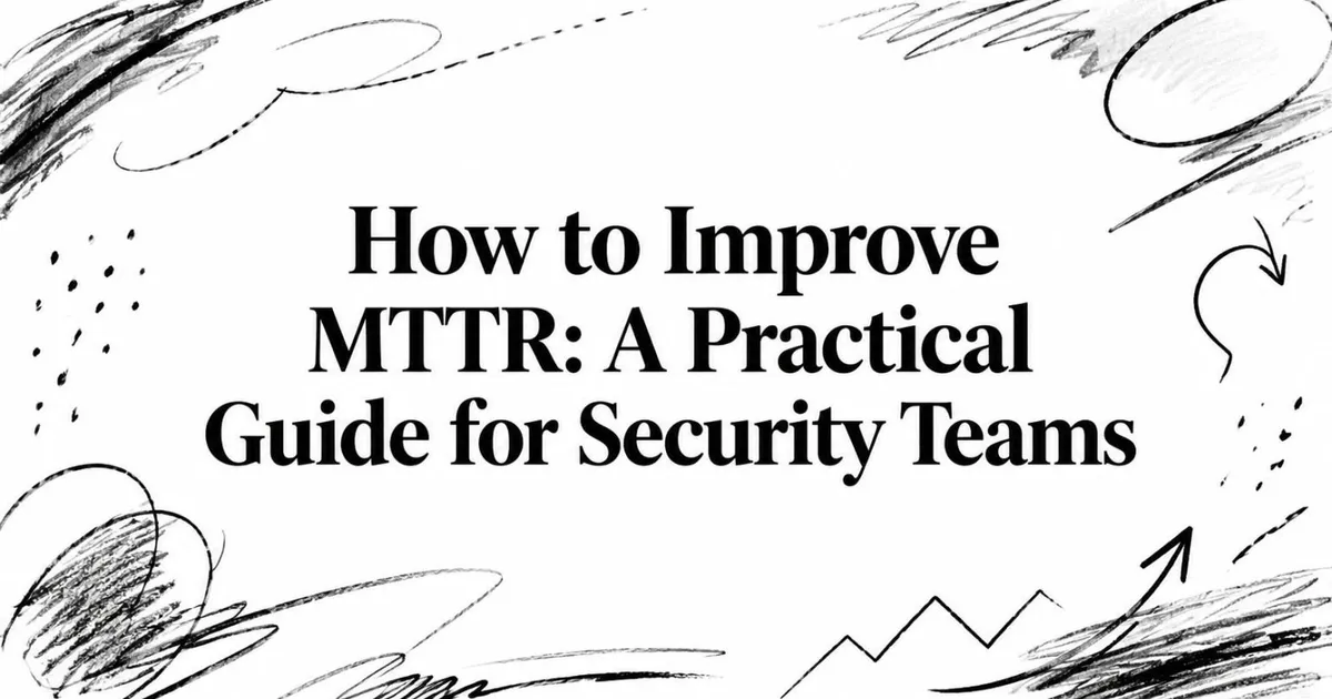 How to Improve MTTR: A Practical Guide for Security Teams