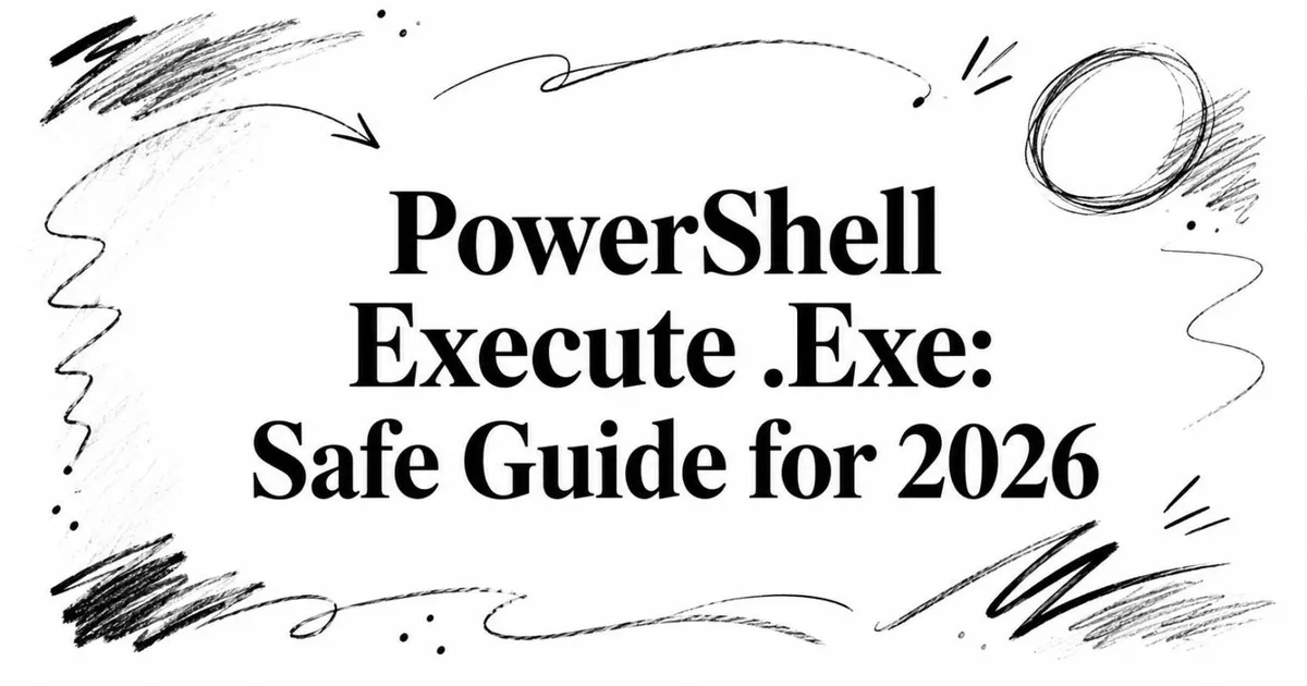 PowerShell Execute .Exe: Safe Guide for 2026