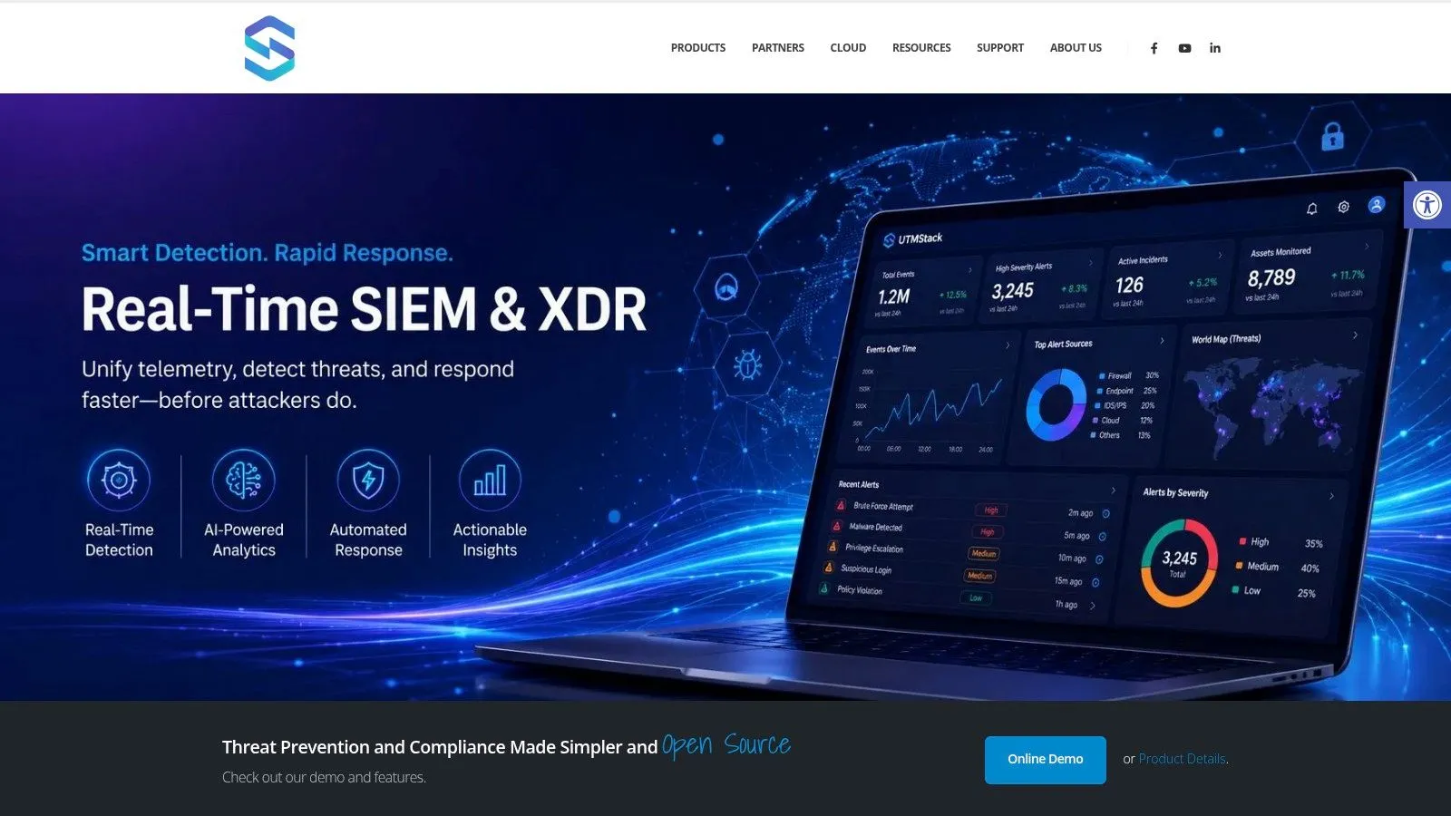 Screenshot from https://utmstack.com