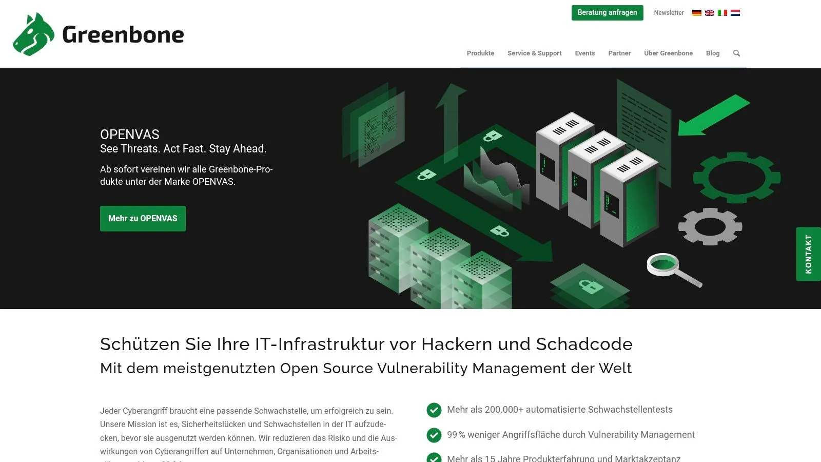 Greenbone / OpenVAS (Greenbone Community and Enterprise/Cloud)