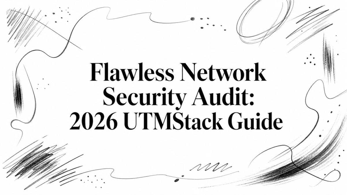 Flawless Network Security Audit: 2026 UTMStack Guide – UTMStack | Open ...